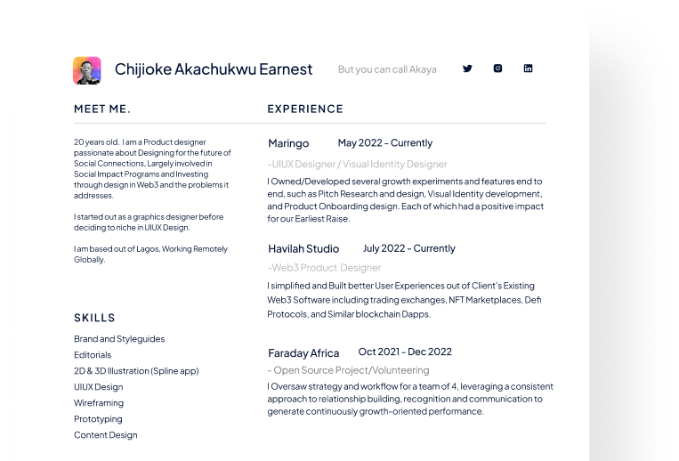 Resume